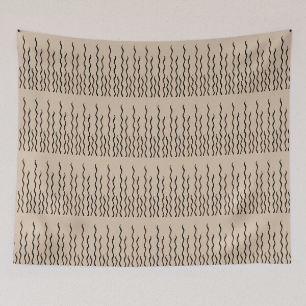 Item preview, Arty wavy lines brown pattern  designed and sold by astrunb5.