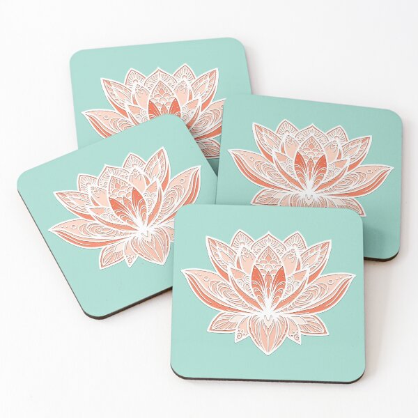 Item preview, Lotus Mandala (Cantaloupe Peach) designed and sold by squishyrainbow.