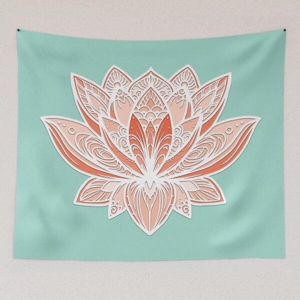 Item preview, Lotus Mandala (Cantaloupe Peach) designed and sold by squishyrainbow.