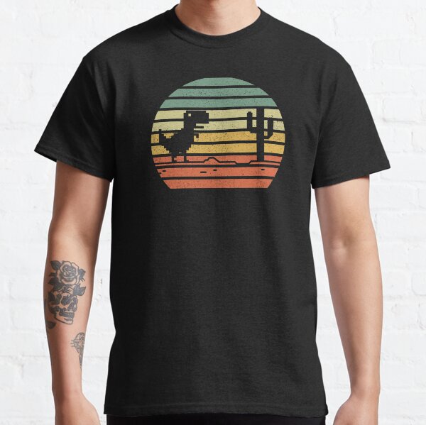 Dino Run Dirty Colorful Classic T-Shirt