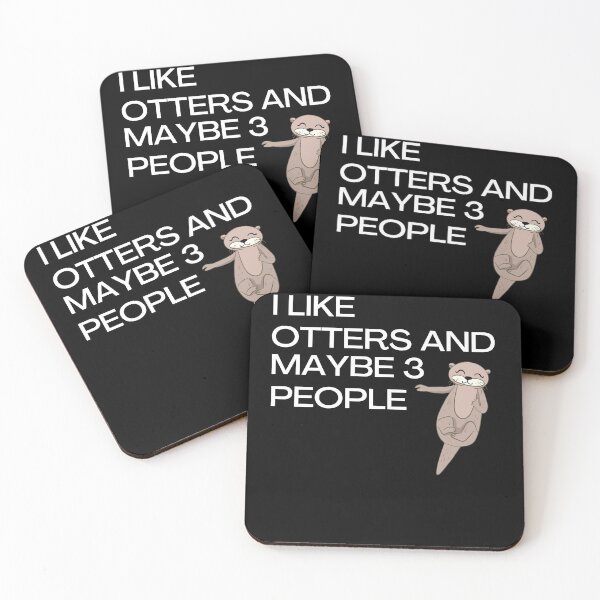 Item preview, I Like Otters And Maybe Three People Funny Gift designed and sold by inmyzone.