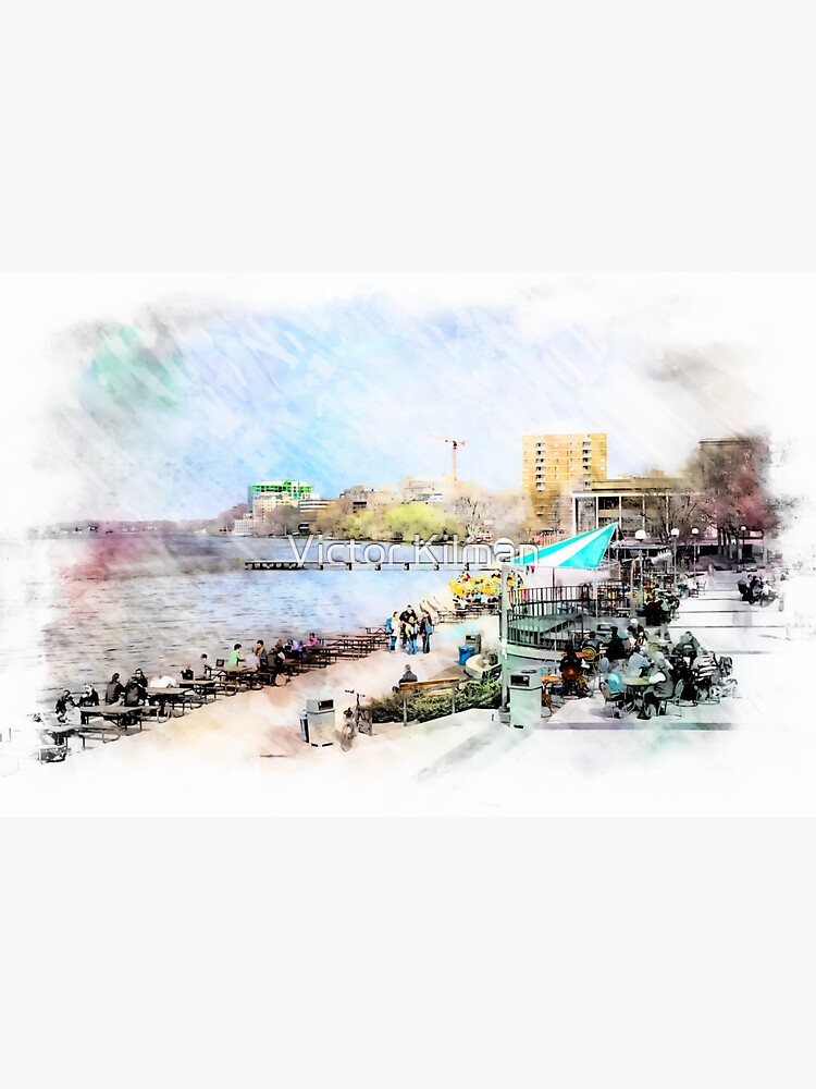 "Memorial Union By The Lake" Sticker By Vkilman | Redbubble