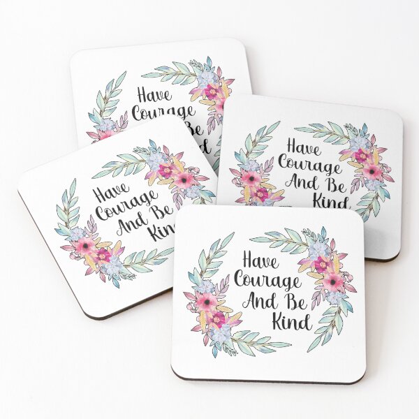 Item preview, Have Courage Be Kind Water Color Flowers for Sticker T-Shirt Laptop water bottle designed and sold by StickerArtwork.