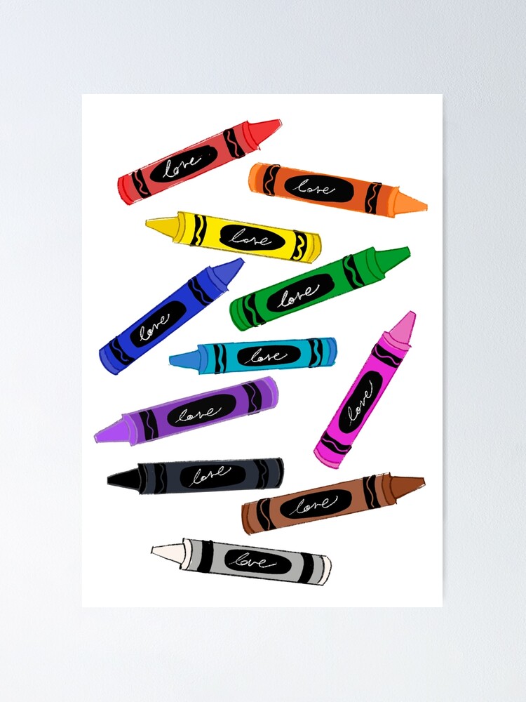 Gay Pride Rainbow Crayons - Gay Pride Month - Posters and Art Prints