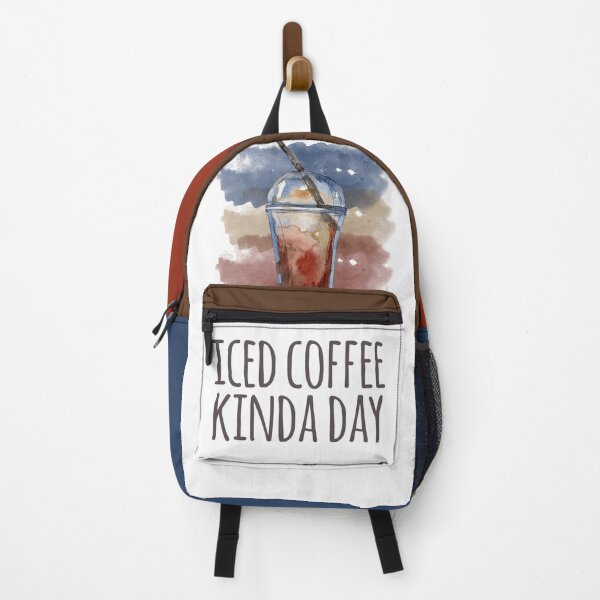 Item preview, Iced Coffee Kinda Day Everyday Life Quote designed and sold by FiveDucklings.