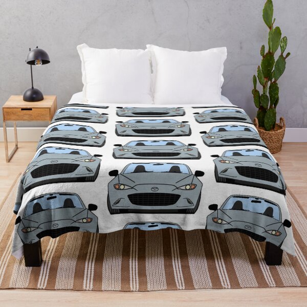 Ceramic Metallic ND Miata Roadster Throw Blanket