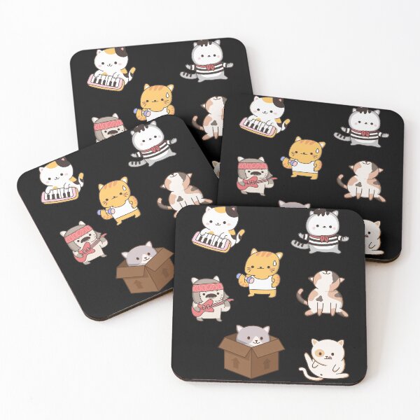 Item preview, Cute Kawaii Kitty Cats (Sticker Pack of 7) designed and sold by WonderWear.