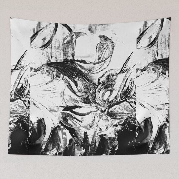 Item preview, Black and white flowers graphic  designed and sold by maanidesign.