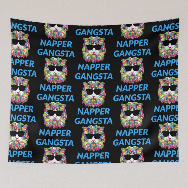 Item preview, gangsta napper. cute colorful cat with shades designed and sold by efenem.