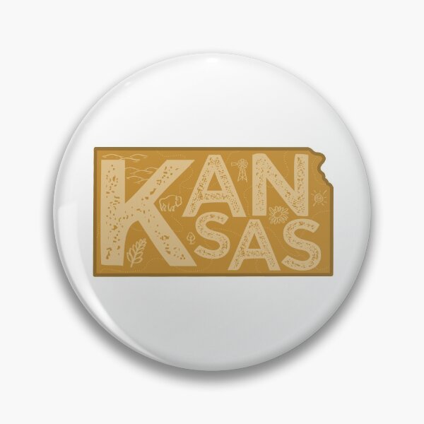 Item preview, Kansas Map Typography Brown designed and sold by HelloGentry.