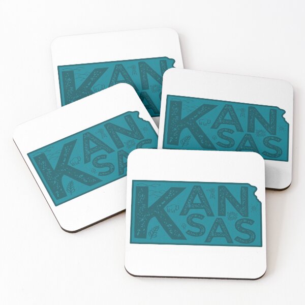 Item preview, Kansas Map Typography Navy designed and sold by HelloGentry.