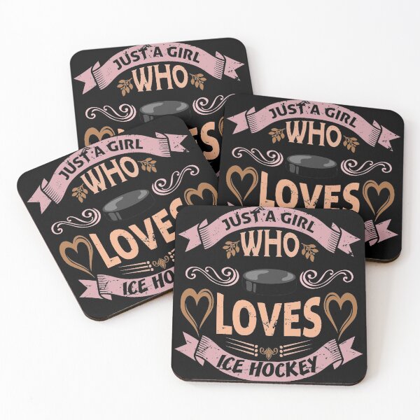 Item preview, Just a Girl who Loves ice Hockey Gift designed and sold by buzz1days.