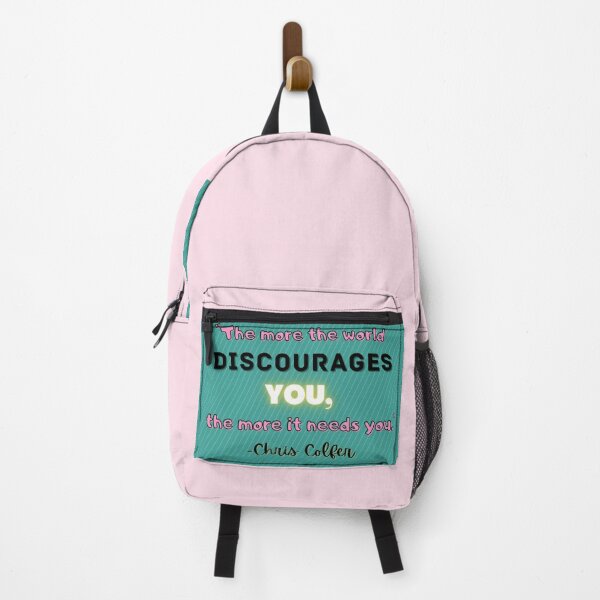 Item preview, "The More the World Discourages You, the More it Needs You" Chris Colfer Quote Background 2 designed and sold by BabyCupcakes.
