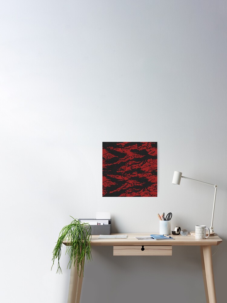 Red Tiger Camo Poster for Sale by jdotrdot712