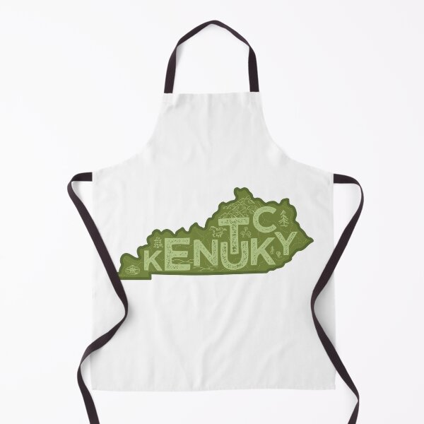 Item preview, Kentucky Map Typography Green designed and sold by HelloGentry.