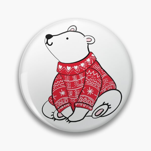 Item preview, Christmas Polar Bear With Sweater designed and sold by Kate15080.