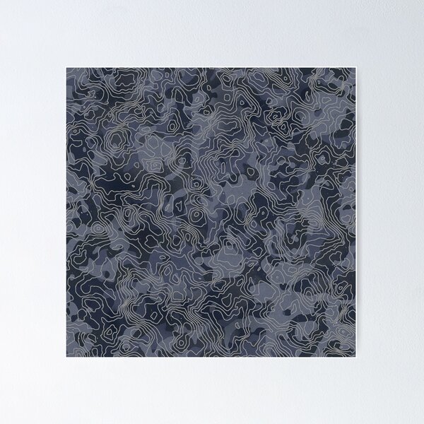 TOPO camo CONPE10 NDW ver. Topo camo グレー Topo Camo Posters for Sale | Redbubble