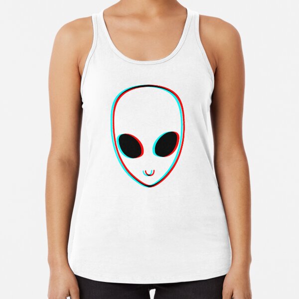 Trippy Alien Camiseta con espalda nadadora
