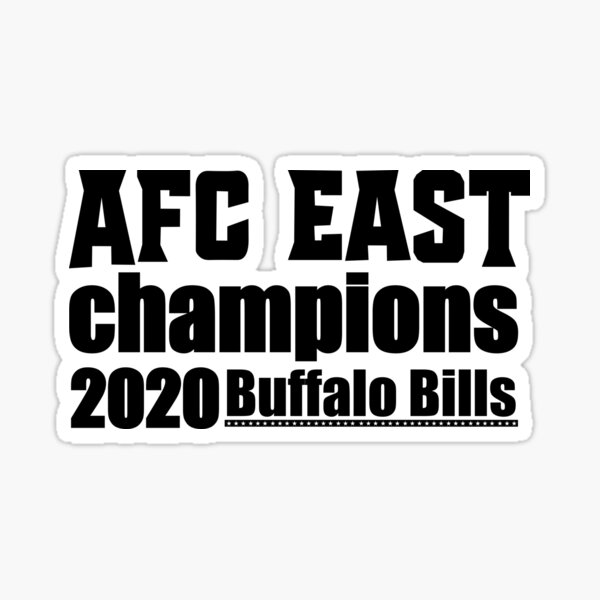 Buffalo Bills East Division Champions 2020 Decal