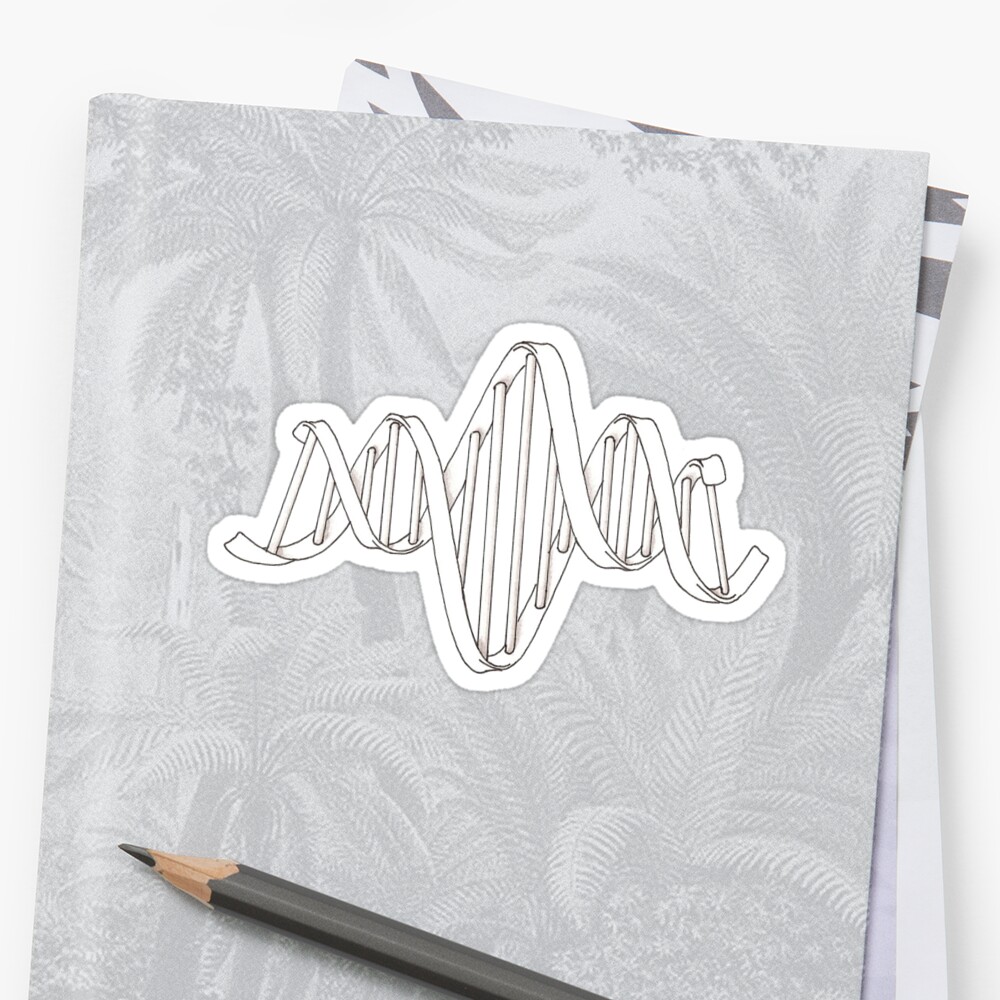 Dna Sticker Sticker By Helixclothing Redbubble