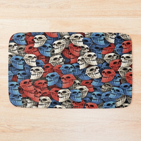 Item preview, Troll skulls (red, blue, white) designed and sold by dima-v.
