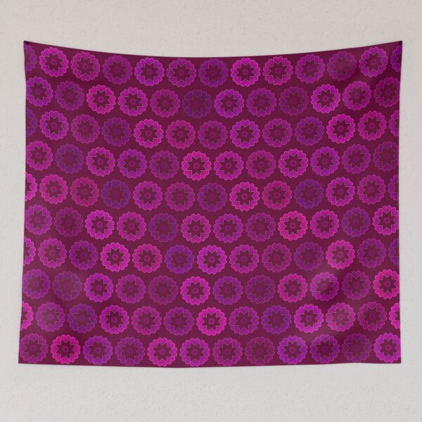 Item preview, Hearts & Lotus Flowers in Pink, Purple and Dark Red designed and sold by harrizon.