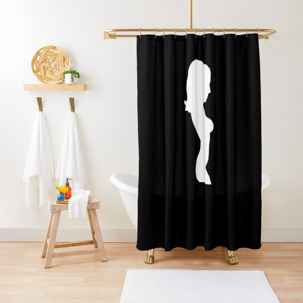 Female Silhouette Shower Curtain By Lukelux Redbubble