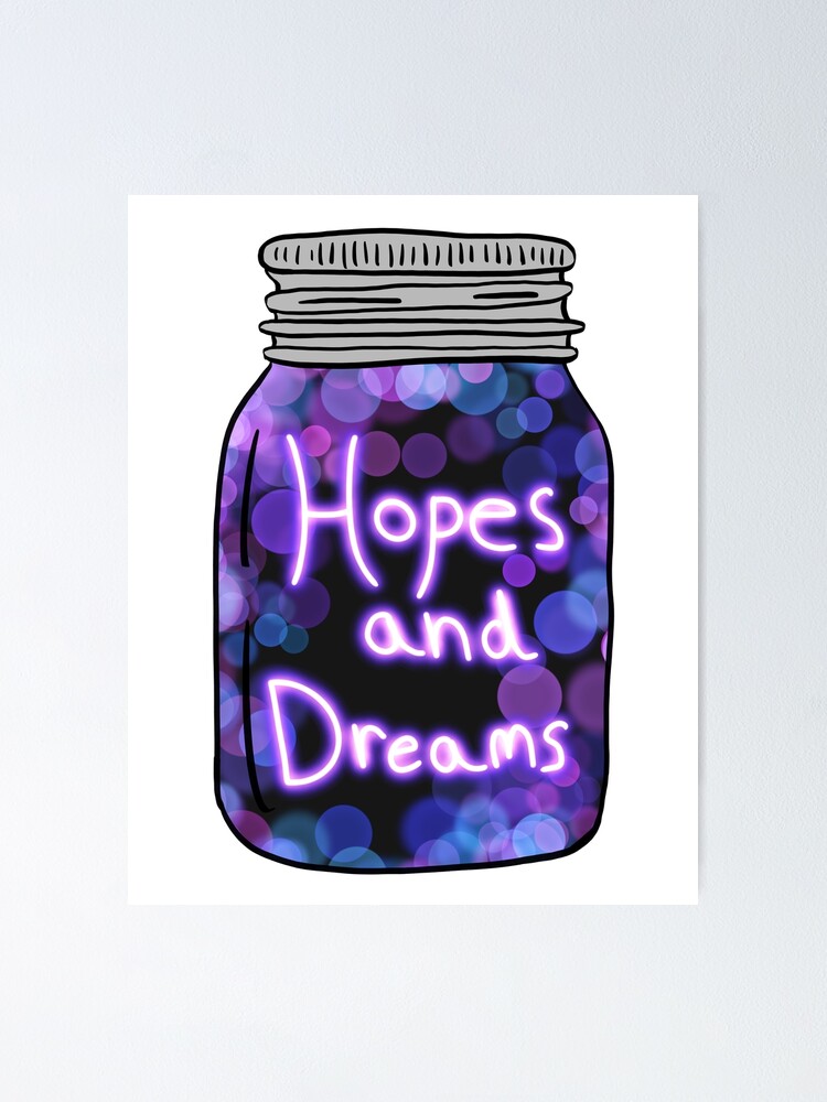 "Hopes and Dreams jar" Poster for Sale by MaryAreWe Redbubble