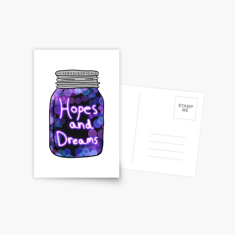 "Hopes and Dreams jar" Postcard for Sale by MaryAreWe Redbubble