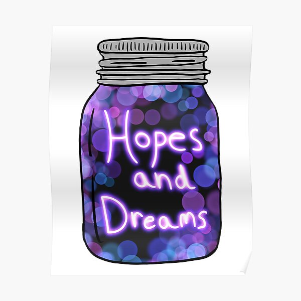 "Hopes and Dreams jar" Poster for Sale by MaryAreWe Redbubble