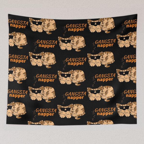 Item preview, gangsta napper. cute cat with shades designed and sold by efenem.