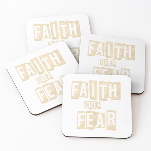 Item preview, faith over fear gold designed and sold by loveoceanair.