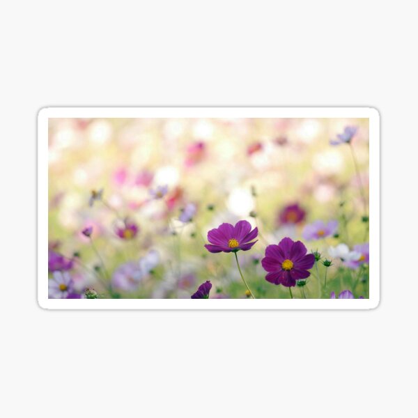 little purple flower Sticker