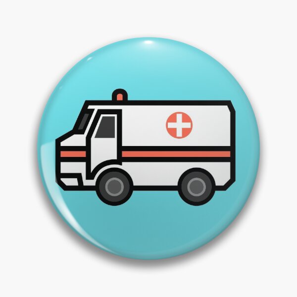 Artikelvorschau, Krankenwagen auf blauem Hintergrund entworfen und verkauft von Shaxspere.