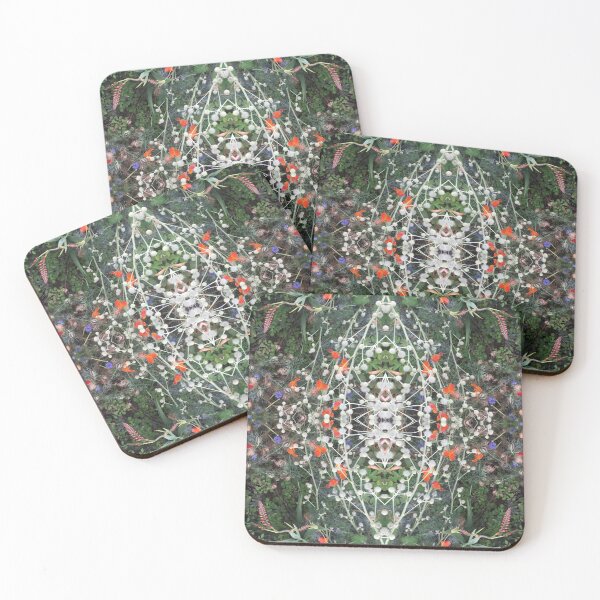 Item preview, Vivid Poppy Fusion - Botanical Delights in Orange/Silver/Green and Sapphire designed and sold by RoseAromas.