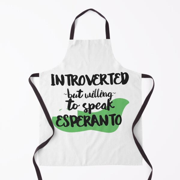 Item preview, Introverted But Willing to Speak Esperanto designed and sold by DeftDesigns.
