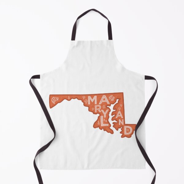 Item preview, Maryland Map Typography Red designed and sold by HelloGentry.