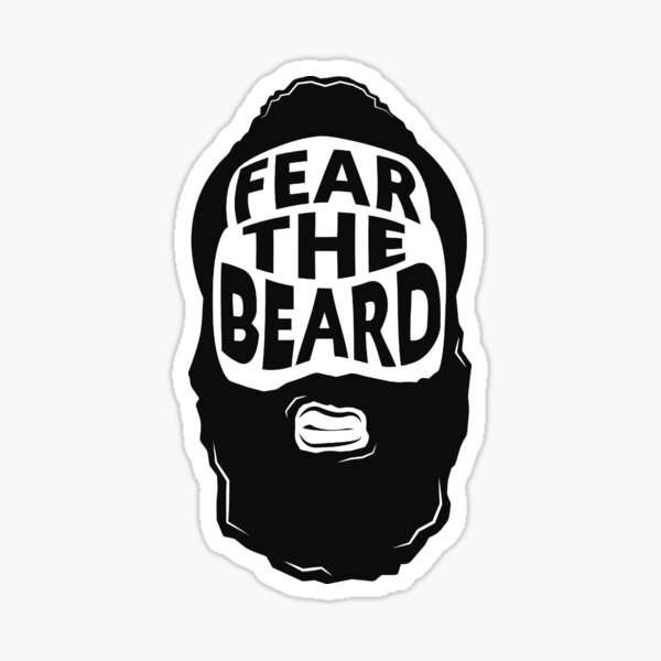 James Harden (Fear the Beard) Sticker for Sale by ll1designs