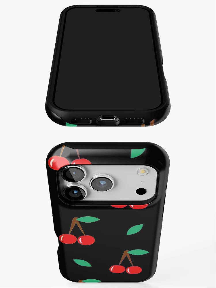 Thumbnail 3 of 4, iPhone Case, Cute Cherry Pattern Design designed and sold by Merch_Tingz.
