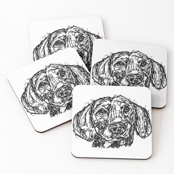 Item preview, Dachshund Head Sketch designed and sold by Ansocube.