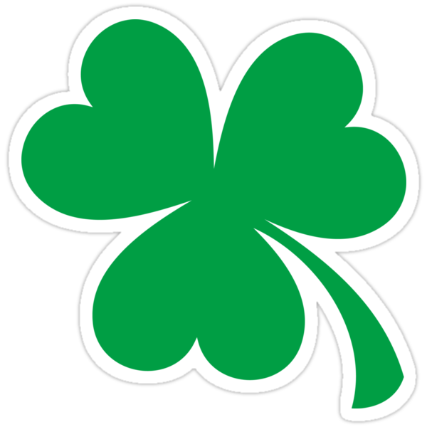 green shamrock sticker stickers by mhea redbubble