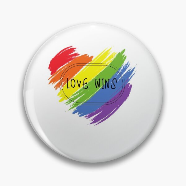 Item preview, Love wins in valentine day for LGBTQ+, Rainbow heart design designed and sold by arteng789.