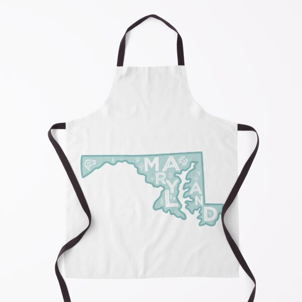 Item preview, Maryland Map Typography Blue designed and sold by HelloGentry.