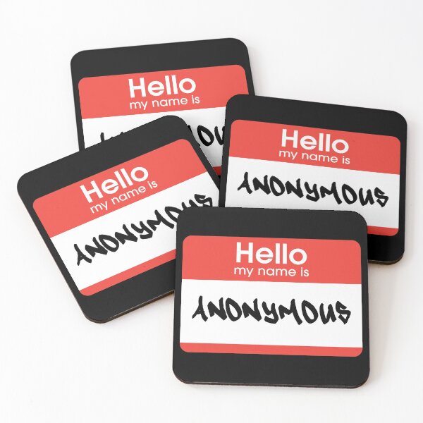Item preview, Hello My Name Is Anonymous Label  designed and sold by everything4eva.
