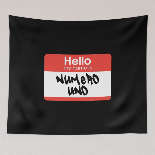 Item preview, Hello My Name Is Numero Uno label  designed and sold by everything4eva.