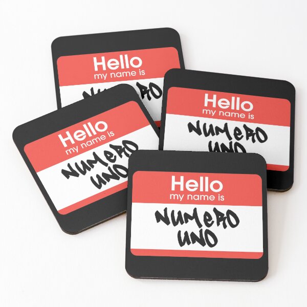 Item preview, Hello My Name Is Numero Uno label  designed and sold by everything4eva.