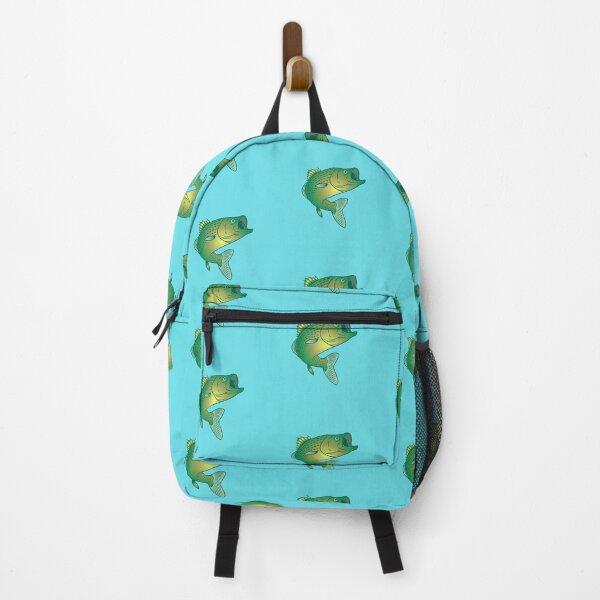 Item preview, Green Fish on Blue Background designed and sold by Shaxspere.