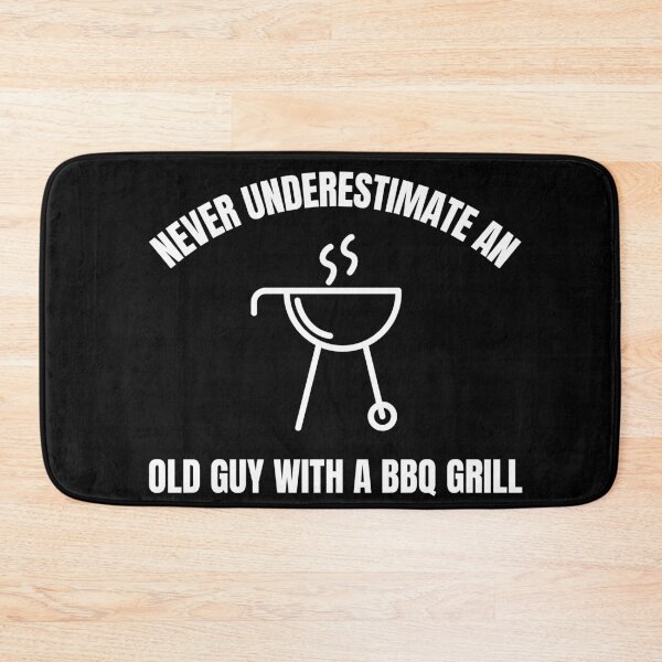Item preview, Never Underestimate An Old Guy With A BBQ Grill designed and sold by TeePartyHost.