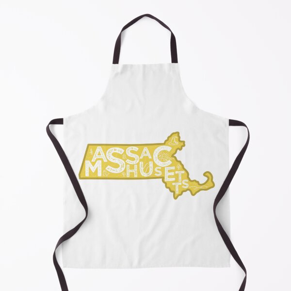 Item preview, Massachusetts Map Typography Gold designed and sold by HelloGentry.
