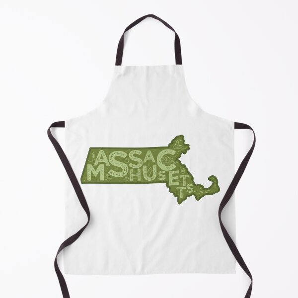 Item preview, Massachusetts Map Typography Green designed and sold by HelloGentry.